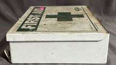 Metal First Aid Box with Supplies, Lab Safety Supply Brand