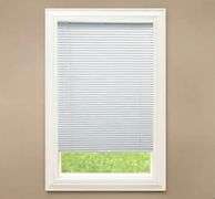 White Cordless Room Darkening Vinyl Mini Blinds with 1 in. Slats-52.5 in. W x 48 in. L (Actual Size 52 in. W x 48 in. L)