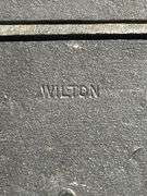 Wood Box with Index Cards and Wilton Cast Iron Matchbox Holder