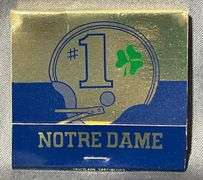 50 Notre Dame Football 1989 Matchbooks by Universal Match Corp. – South Bend, IN
