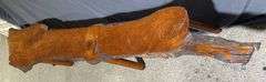 Live Edge Wood Bench With Four Tapered Legs, Approx 82” Long