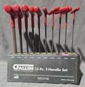 Allen T-Handle Hex Key Set with Additional L-Wrenchs in Case
