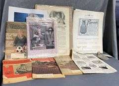 Needlecraft Magazines, Advertising Ephemera, and Metal Mesh Coin Purse