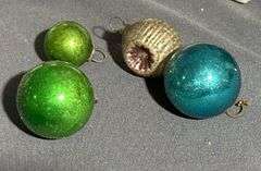Holiday Light-Up Star and Glass Ornaments
