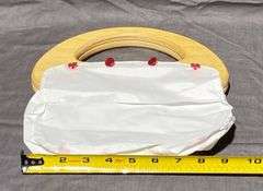 Handbag Form with Wood Handles & 3 Interchangeable Covers