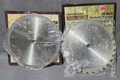 2 – Professional Woodworker Carbide-Tipped Saw Blades 10″
