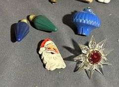 Holiday Light-Up Star and Glass Ornaments