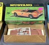 Palmer Plastics Plastic Model Kits: 49 Ford Tudor, Ford Galaxie XL500 Convertible, and Mustang Convertible, 1/32 Scale