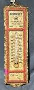McKnight’s IH Dealership, Elwood, Indiana Thermometer with Red Frame, 4”x12”