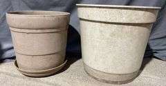 Pillar Decoration, Bucket, and Planters