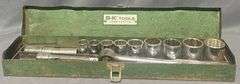 S-K Tools Socket Wrench Set in Metal Box 17 3/8”x 3 3/4”x 2”
