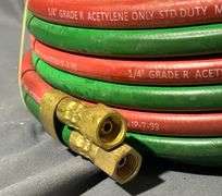 Grade R Acetylene Welding Hose with Brass Fittings(unknown footage), 1/4-Inch