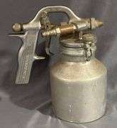 Metal Spray Gun with Attached Canister, Marked ’99-B’