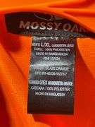 Two Blaze Orange Mossy Oak Vests, Small/Medium and Large/Extra Large