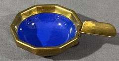 Brass Drink Server with Colored Glass Cups and Accessories, 4.5″