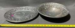 Oval Platters with Embossed Floral Motif by Wilton Products, 11″