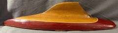 Sailboat Model Hull with Mast, Sails, and Accessories – Stand Missing Screws