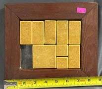 Framed Sliding Tile Puzzle with Wood Frame