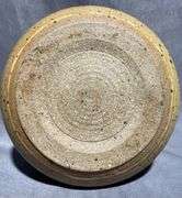 Stoneware Jar with Lid in Speckled Glaze Finish, 5×3″