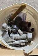 Hardware, Telephones, and Wire Clamps in Containers