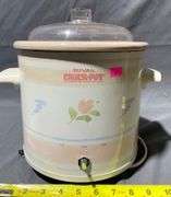 Rival Crock-Pot Model 3102/2 Slow Cooker with Floral Pattern