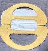 Handbag Form with Wood Handles & 3 Interchangeable Covers