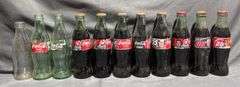 Coca-Cola Bottles and Glass Candle Holders