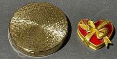 Pond’s Angel Face Compact and Estee Lauder Heart-Shaped Case