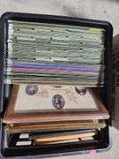 Magazine Files, Frames, and Printed Materials
