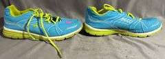Blue and Green Athletic Shoes with Mesh Uppers  Marked US size 10 (12.5 EUR).