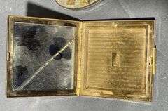 Elgin American Gold-Tone Compact and New York City Heart-Shaped Compact