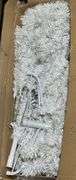 Pre-Lit Artificial White Christmas Tree with Stand, 6-Foot