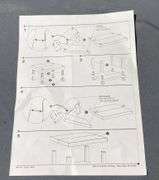 Safco Under-Desk Printer Stand Model 1861 with Wheels and Instructions