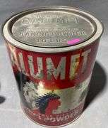 Calumet Double-Acting Baking Powder Tin, 7×9″