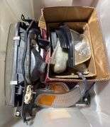 Automotive and Plumbing Parts in Plastic Storage Bins