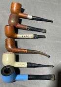 Pipe Holder with Six Tobacco Pipes