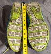 Blue and Green Athletic Shoes with Mesh Uppers  Marked US size 10 (12.5 EUR).
