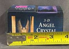 3D Etched Crystal with Angel Design in Original Giftco Box