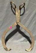 Iron Ice Block Tongs, 17”x10.5”