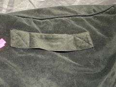 2 – Black Fabric Armrest Backrest Pillows with Handles