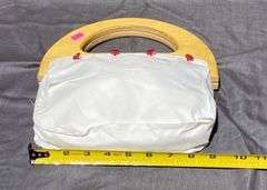 Handbag Form with Wood Handles & 4 Interchangeable Covers