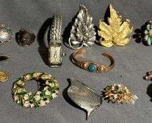 Jewelry and Accessories Featuring Brooches, Earrings, and Bracelets