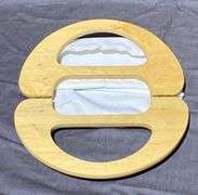 Handbag Form with Wood Handles & 5 Interchangeable Covers