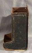 Tin Wall Hanging Match Box Holder, 6” Tall