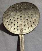Two Long-Handled Metal Spoons, One Marked ‘Germany’, 13.5″ and 15″ Long
