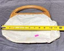 Handbag Form with Wood Handles & 3 Interchangeable Covers