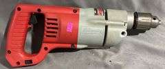 Milwaukee Heavy-Duty Electric Drill with Auxiliary Handle
