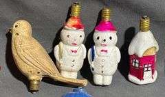 Holiday Light-Up Star and Glass Ornaments