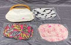 Handbag Form with Wood Handles & 3 Interchangeable Covers