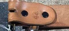Tooled Leather Belt with Philmont Buckle by Bowen Western Products